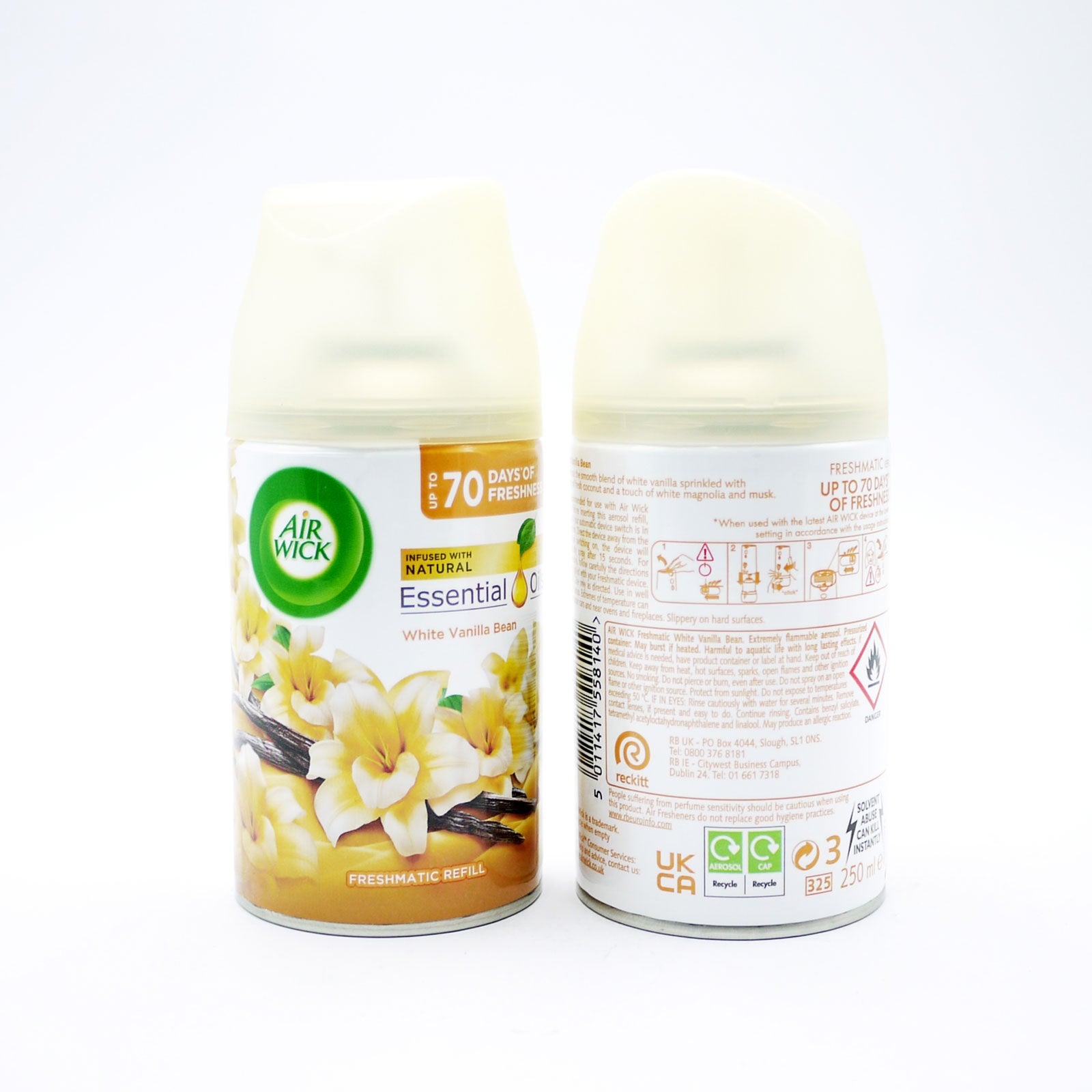 Air Wick White Vanilla Bean Freshmatic Refil 250ml Air Wick White Vanilla Bean Freshmatic Refil 250ml
